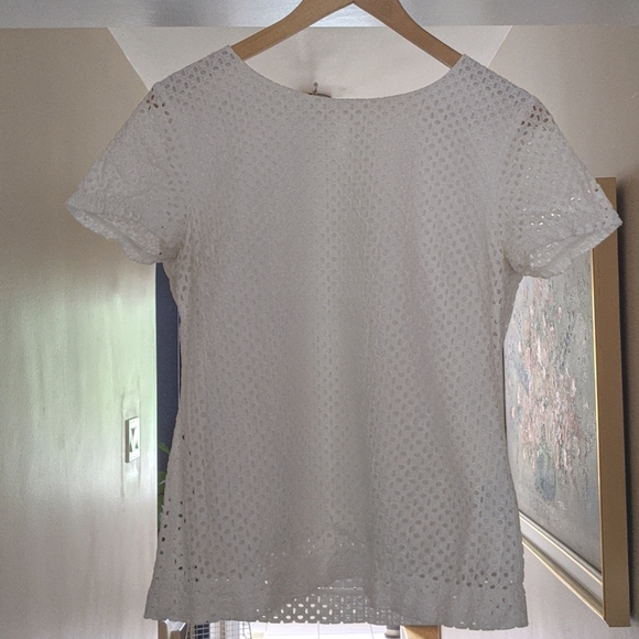 Brooks Brothers cotton eyelet blouse - Picture 2 of 5